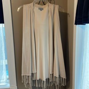 Fringe Sweater vest Joseph XL beige